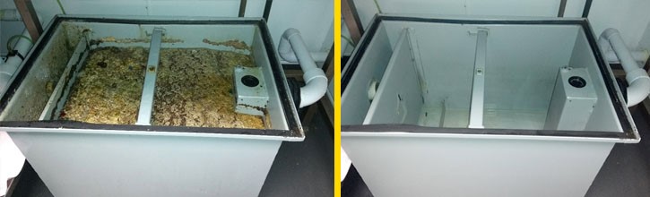 cleaning grease trap malang
