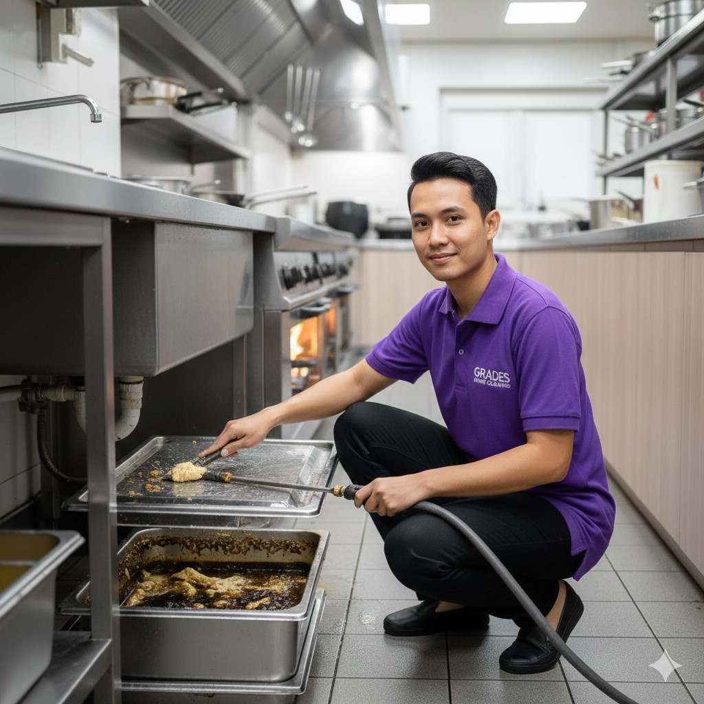 cleaning grease trap bogor
